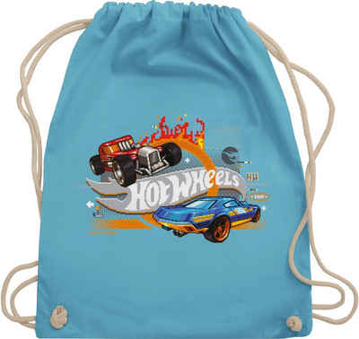 Shirtracer Turnbeutel 8-Bit Logo - Hot Wheels Tasche - Turnbeutel, turnbeutel uni baumwolle