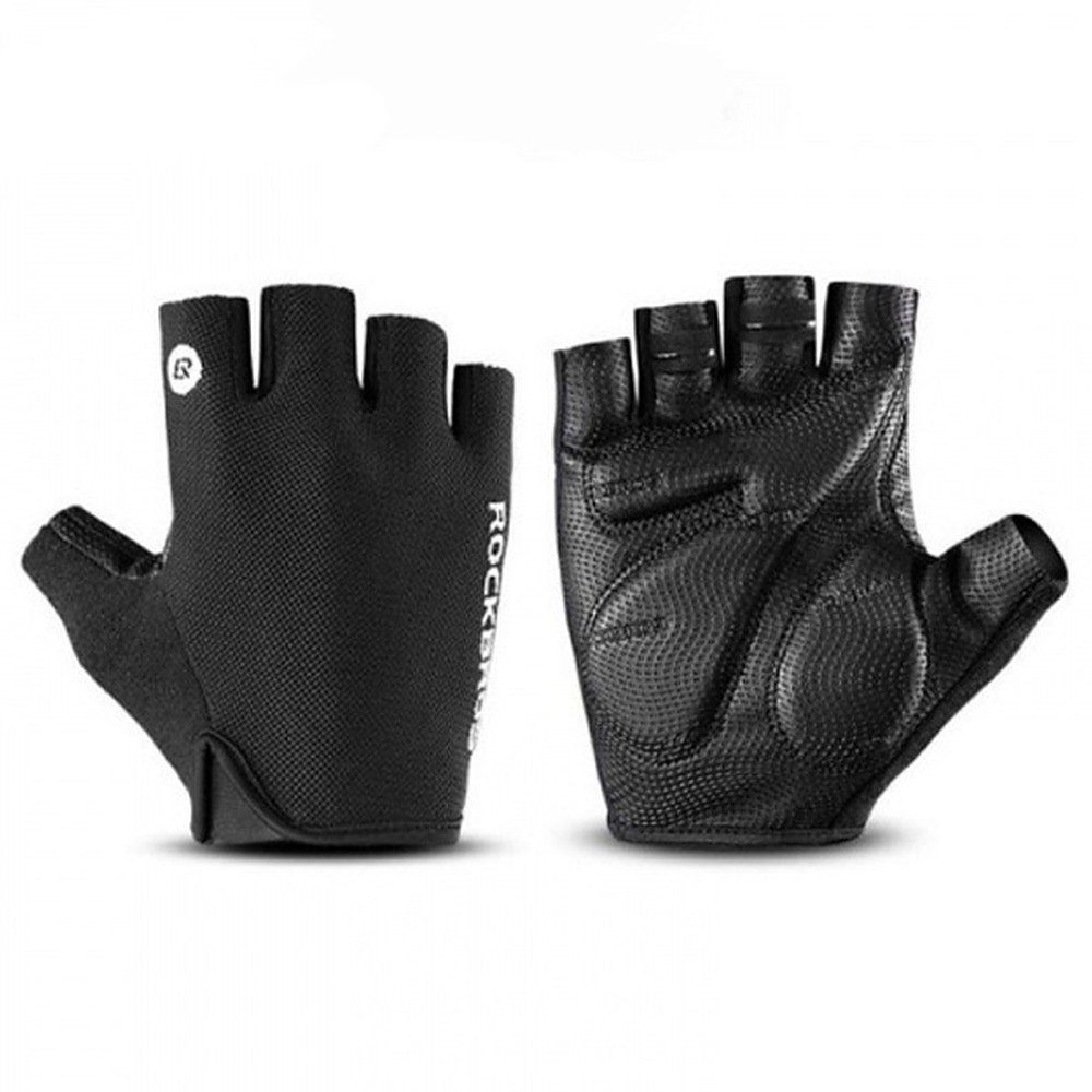 ROCKBROS Fahrradhandschuhe Radhandschuhe Halbfingerhandschuhe Sporthandschuhe (Spar-Set, 1-St., XL) rutschfest, gepolstert, atmungsaktiv, Halbfinger