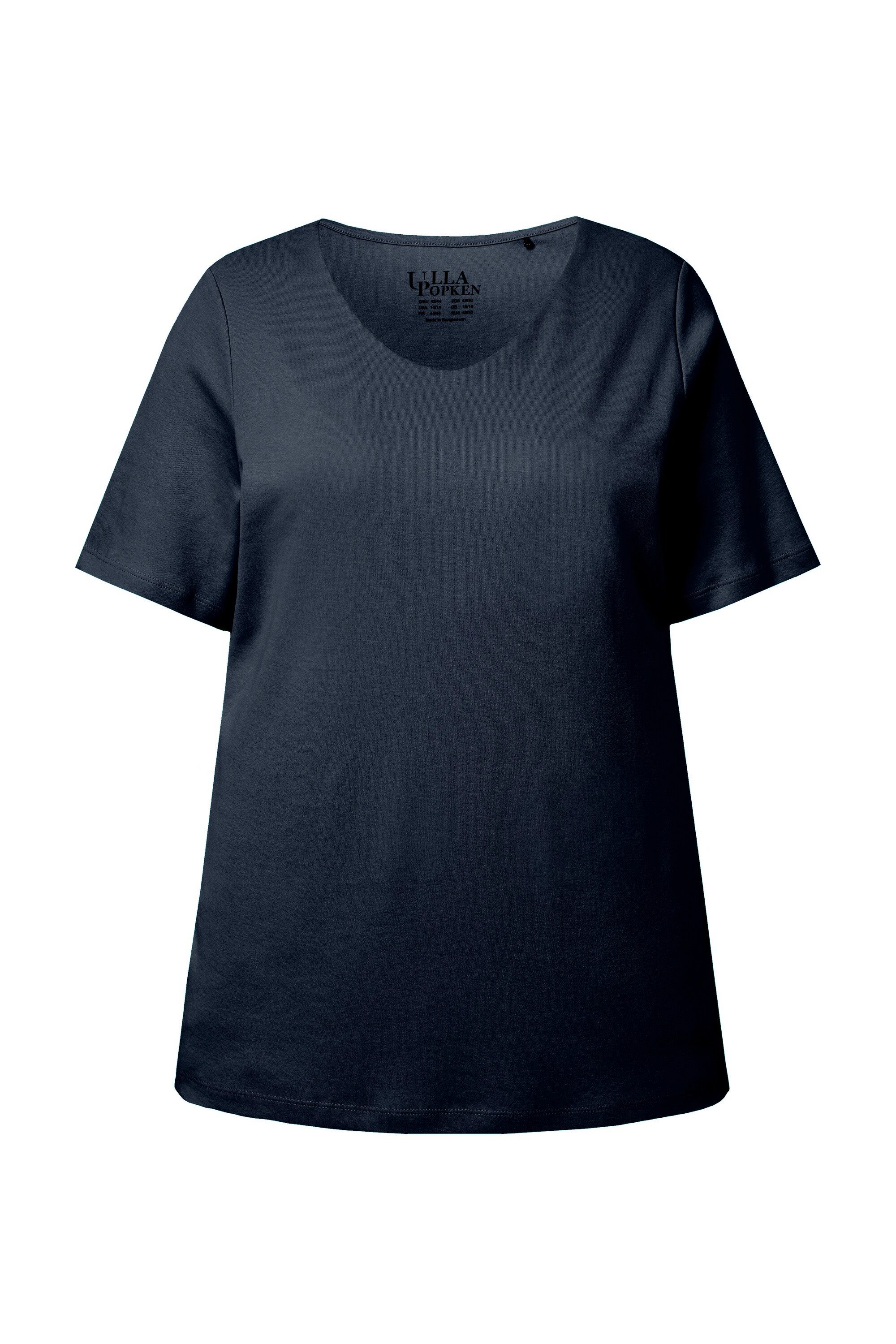 Ulla Popken T-Shirt Shirt doppellagige Vorderseite günstig online kaufen