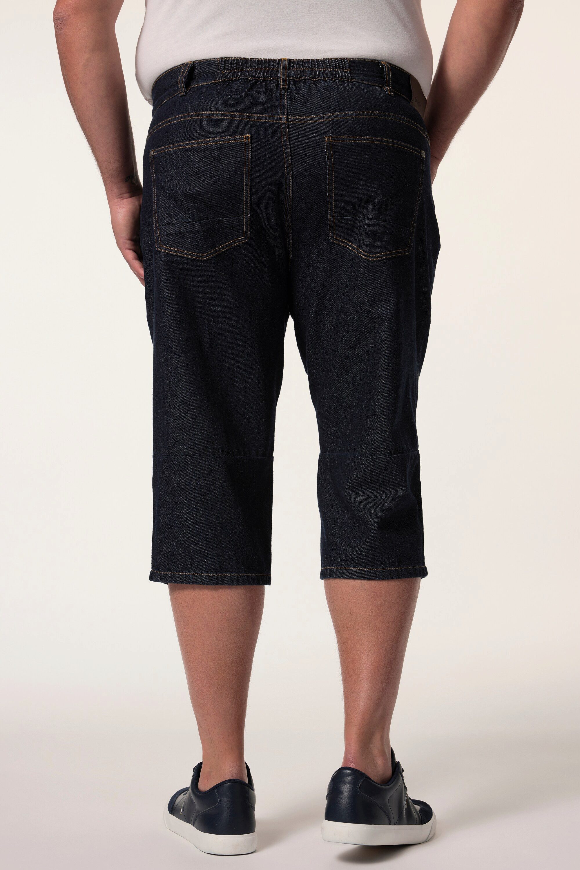Men Plus Bermudas 3/4-Jeans Denim 5-Pocket Elastikbund