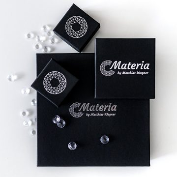 Materia Paar Creolen Damen Rosegold Ø25mm SO-120, Sterlingsilber, rosevergoldet