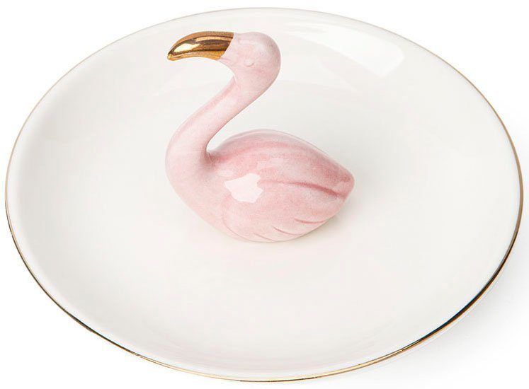 Firetti Weihnachten!, - jedem Schmuckablage Geburtstag, Skandinavischen Schmuck Taschenleerer Schmuckablage zu tollem Perfekt Design Dekoschale Flamingo, in Anlass Ablageschale Geschenk