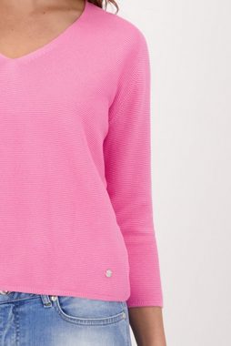 Monari V-Ausschnitt-Pullover Strickpullover mit V-Ausschnitt