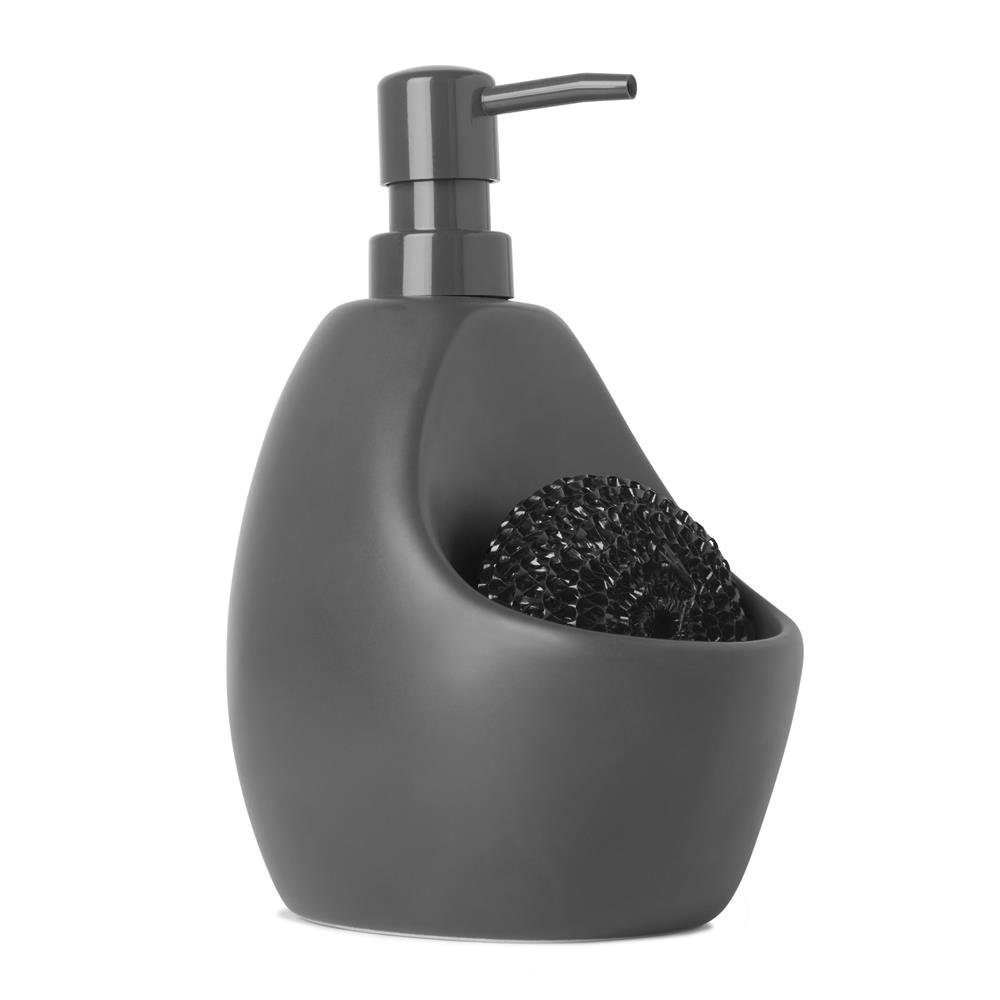 Umbra Seifenspender Joey mit Schwammhalter 590 ml Anthrazit