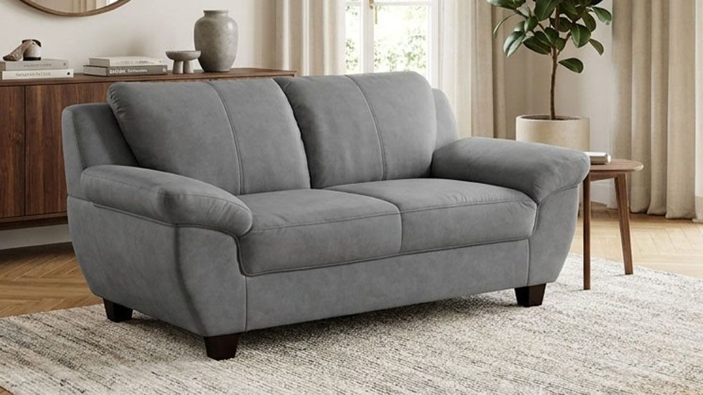OTTO home 2-Sitzer Sillkeborg 161 cm, formschönes Sofa mit dunklen Füßen, aus haustierfreundlichem Pet Friendly Bezug