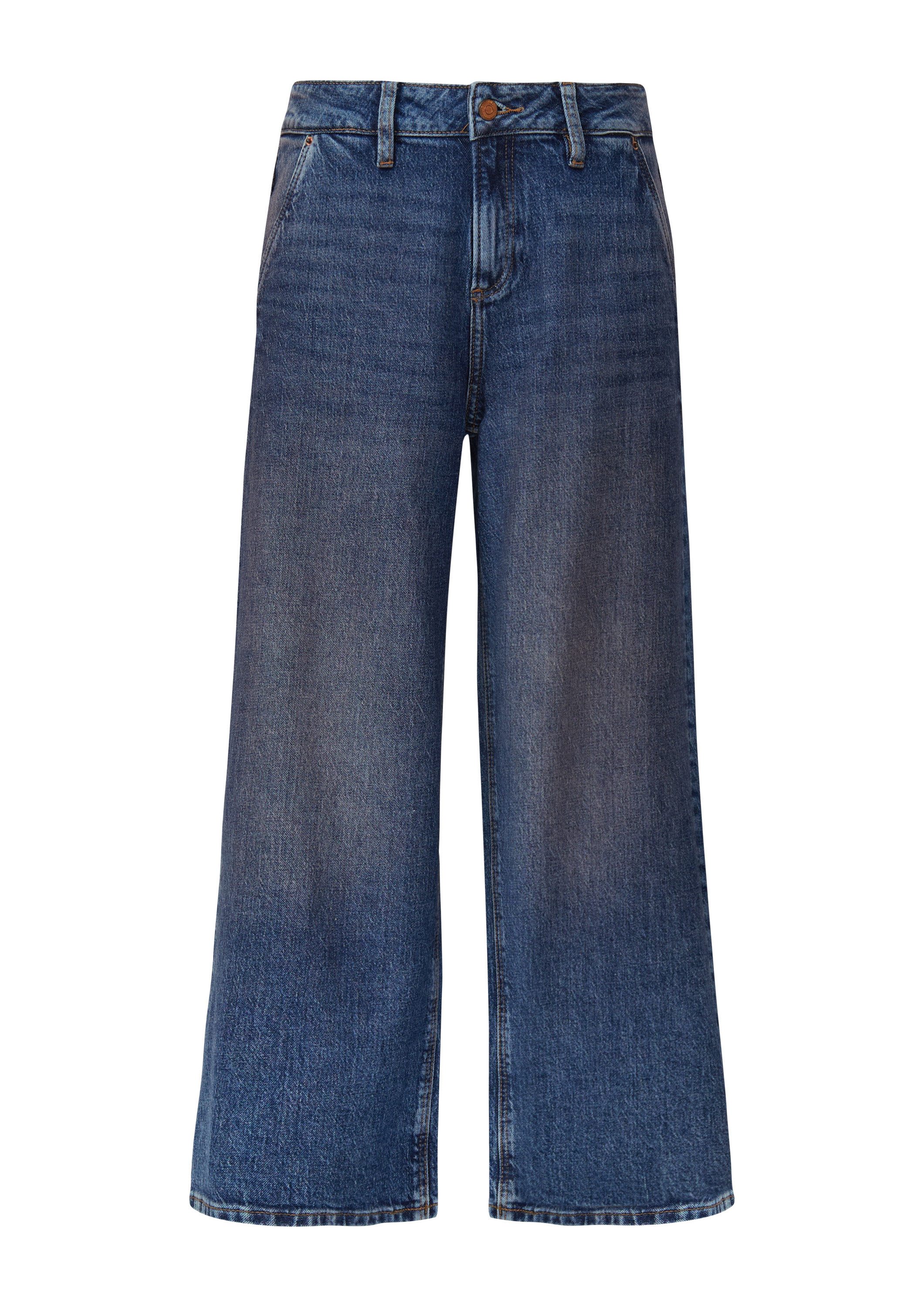 QS Weite Jeans Jeans-Hose CATIE Jeans-Culotte Catie / Slim Fit / Mid Rise günstig online kaufen