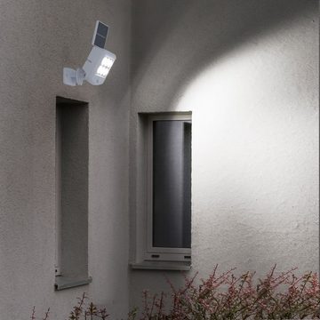 etc-shop Außen-Wandleuchte, LED-Leuchtmittel fest verbaut, Kaltweiß, Tageslichtweiß, Solarlampen für Außen mit Bewegungsmelder LED Solar