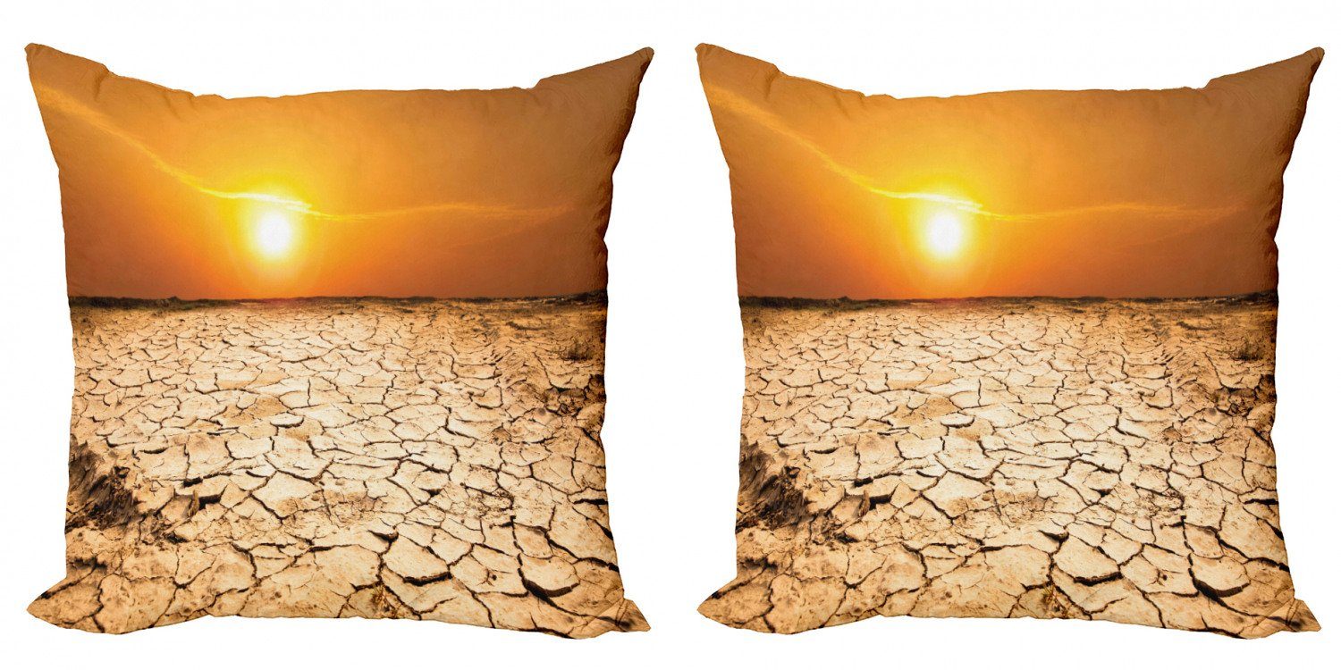 Kissenbezüge Modern Land Dürre Doppelseitiger Abakuhaus Wüste Arid Accent (2 Digitaldruck, Stück)