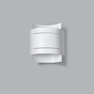 etc-shop Wandleuchte, Leuchtmittel nicht inklusive, Wandleuchte Spotlampe Flurleuchte Schlafzimmerleuchte Stahl Weiß 1x G9