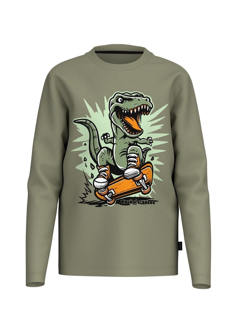 Trigema Sweatshirt TRIGEMA Skater Dino Langarmshirt – Bild 2 von 3