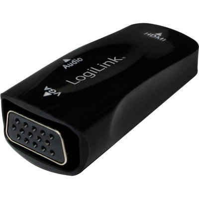 LogiLink LogiLink CV0108 Adapter [1x HDMI-Buchse - 1x VGA-Buchse] Schwarz TV-Adapter