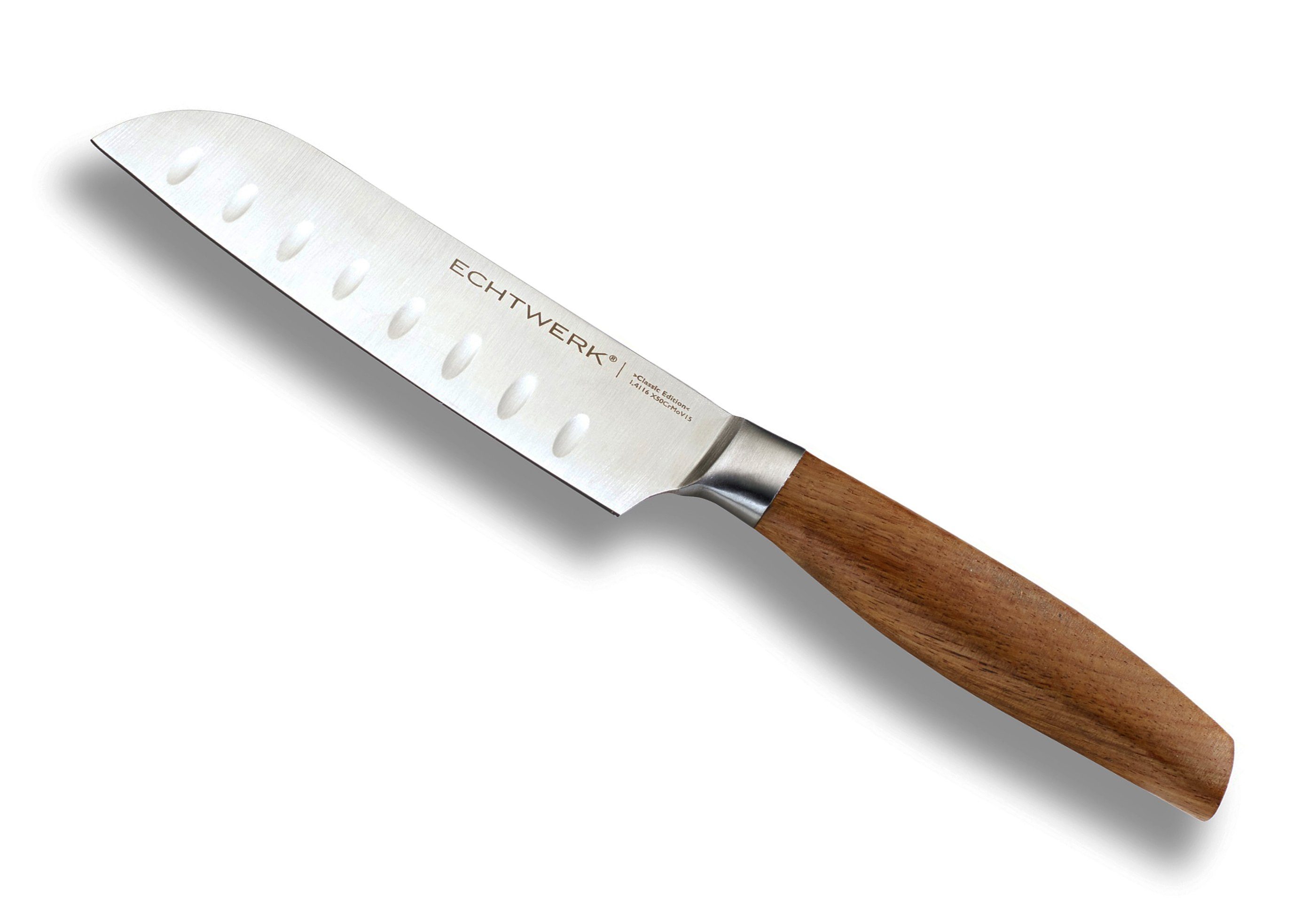 ECHTWERK Kochmesser ECHTWERK Edelstahl Santokumesser, Küchenmesser, Einsteigermesser, Küchenmesser, Allzweckmesser, Spezialstahl, Klingenlänge: 15 cm – Bild 2 von 4