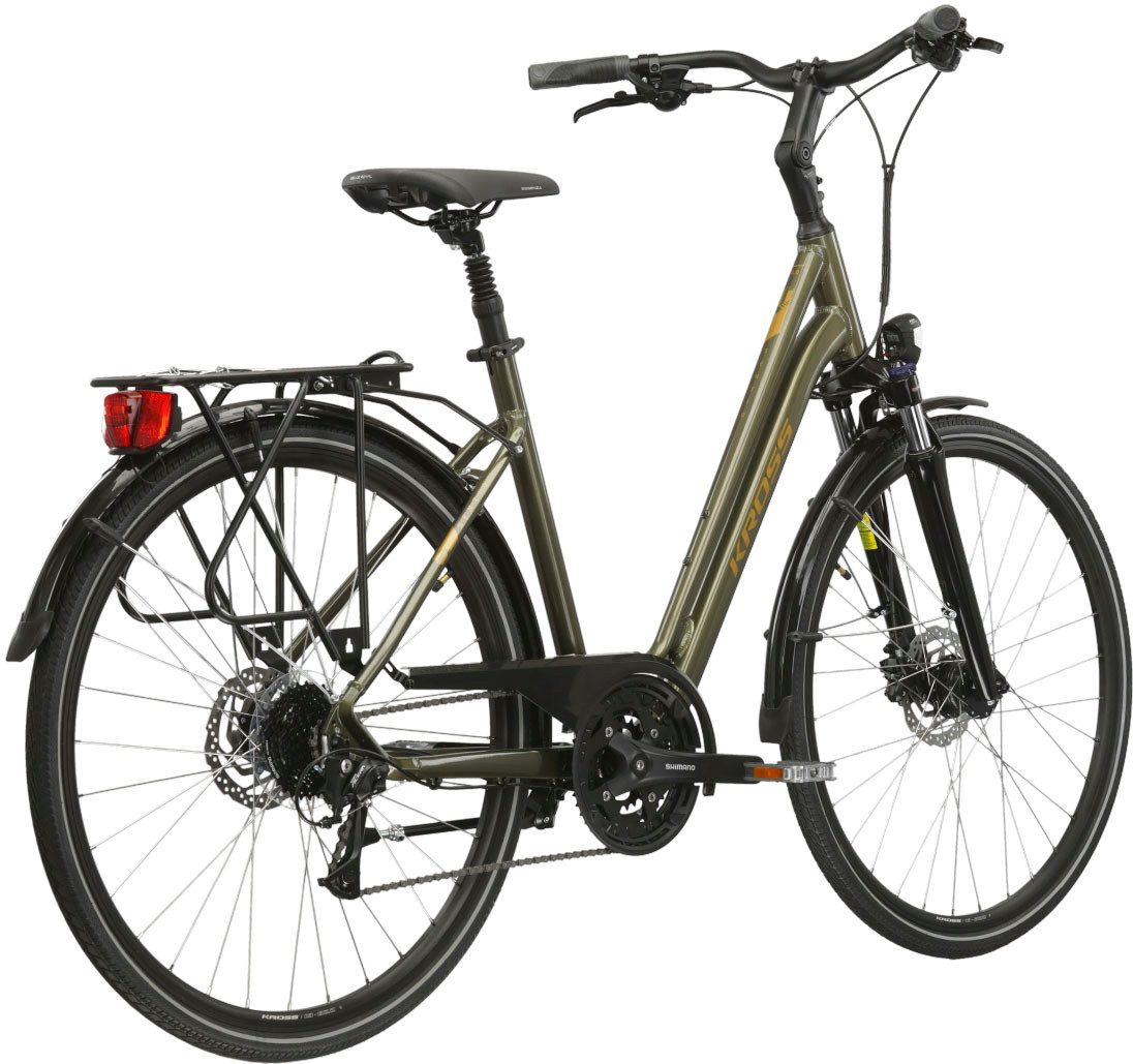 Kross Cityrad Sentio 4.0, 27 Gang Shimano ACERA T3000 Schaltwerk, Kettenschaltung