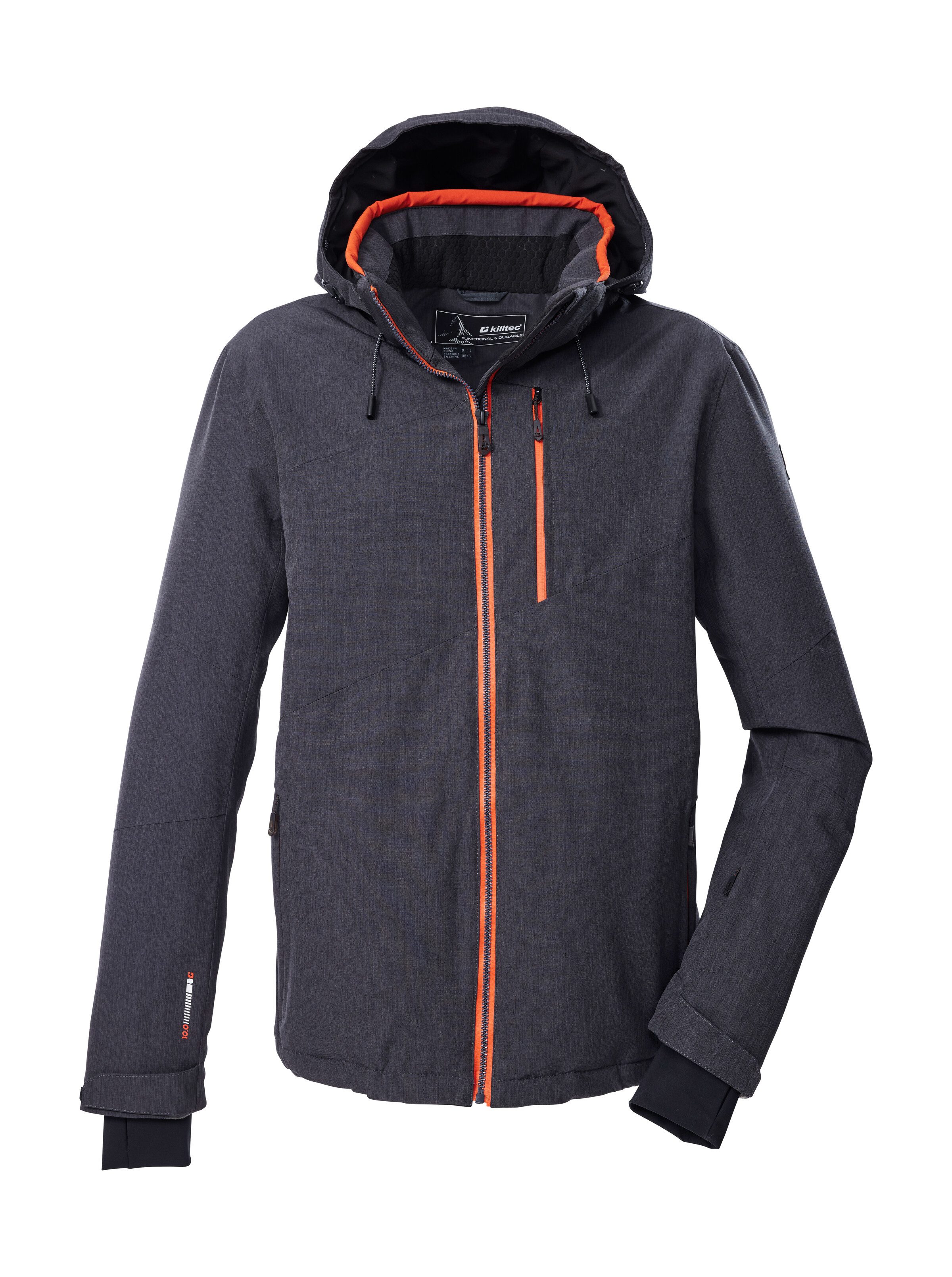 Killtec Skijacke KSW 101 MN SKI JCKT Wasserdichte, atmungsaktive Jacke, abnehmbare Kapuze, Schneefang