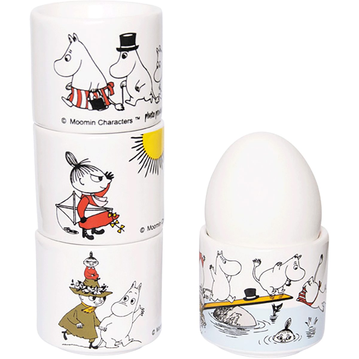 MOOMIN Becher Eierbecher »Mumins«, 4er-Set.