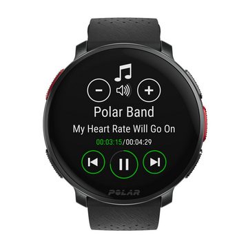 Polar VANTAGE V3 Smartwatch (3,5 cm/1,39 Zoll), Premium-Multisportuhr Silikon-Armband S-L