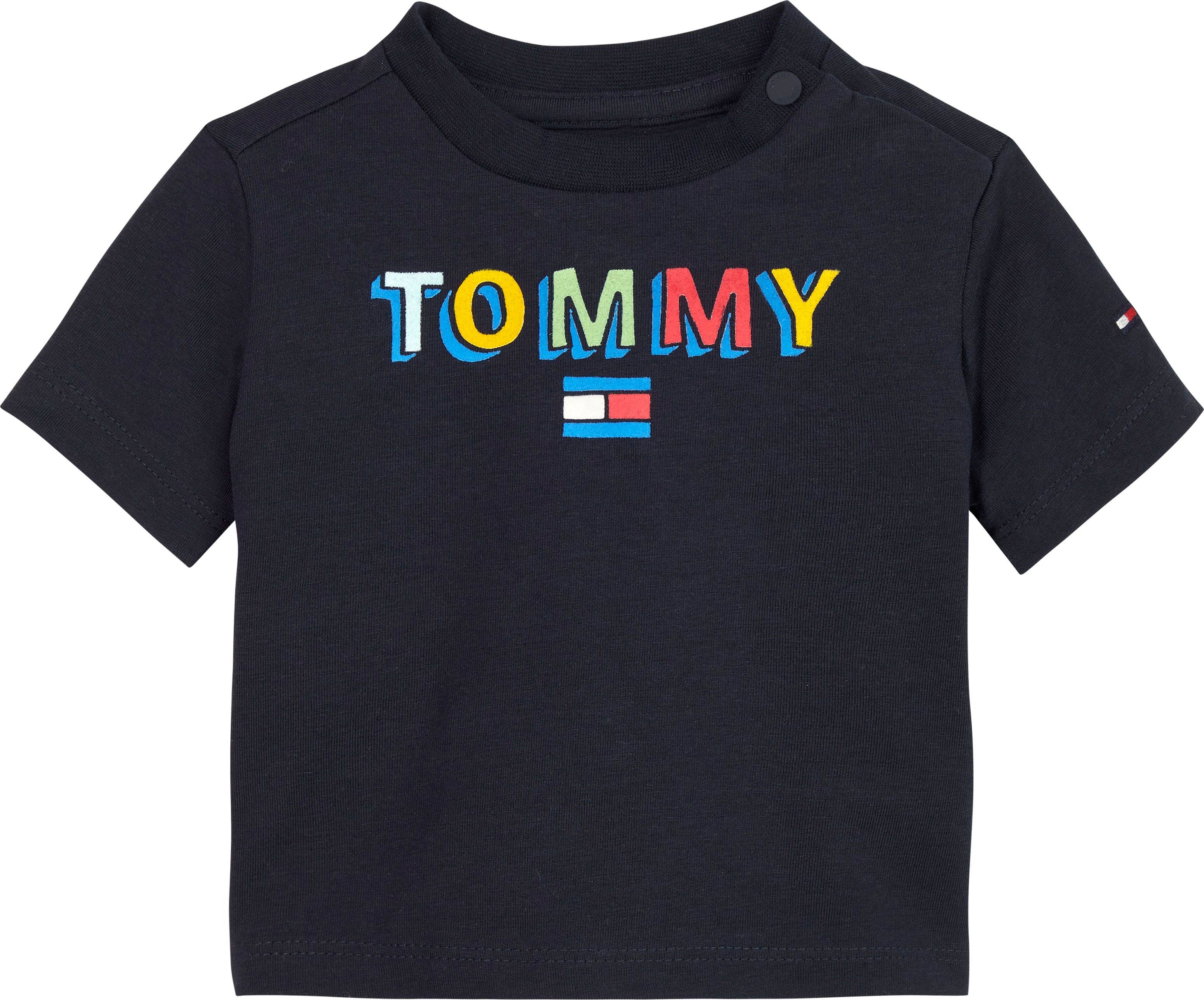 Tommy Hilfiger Kurzarmshirt BABY Desert-Sky S/S TEE FUN LOGO