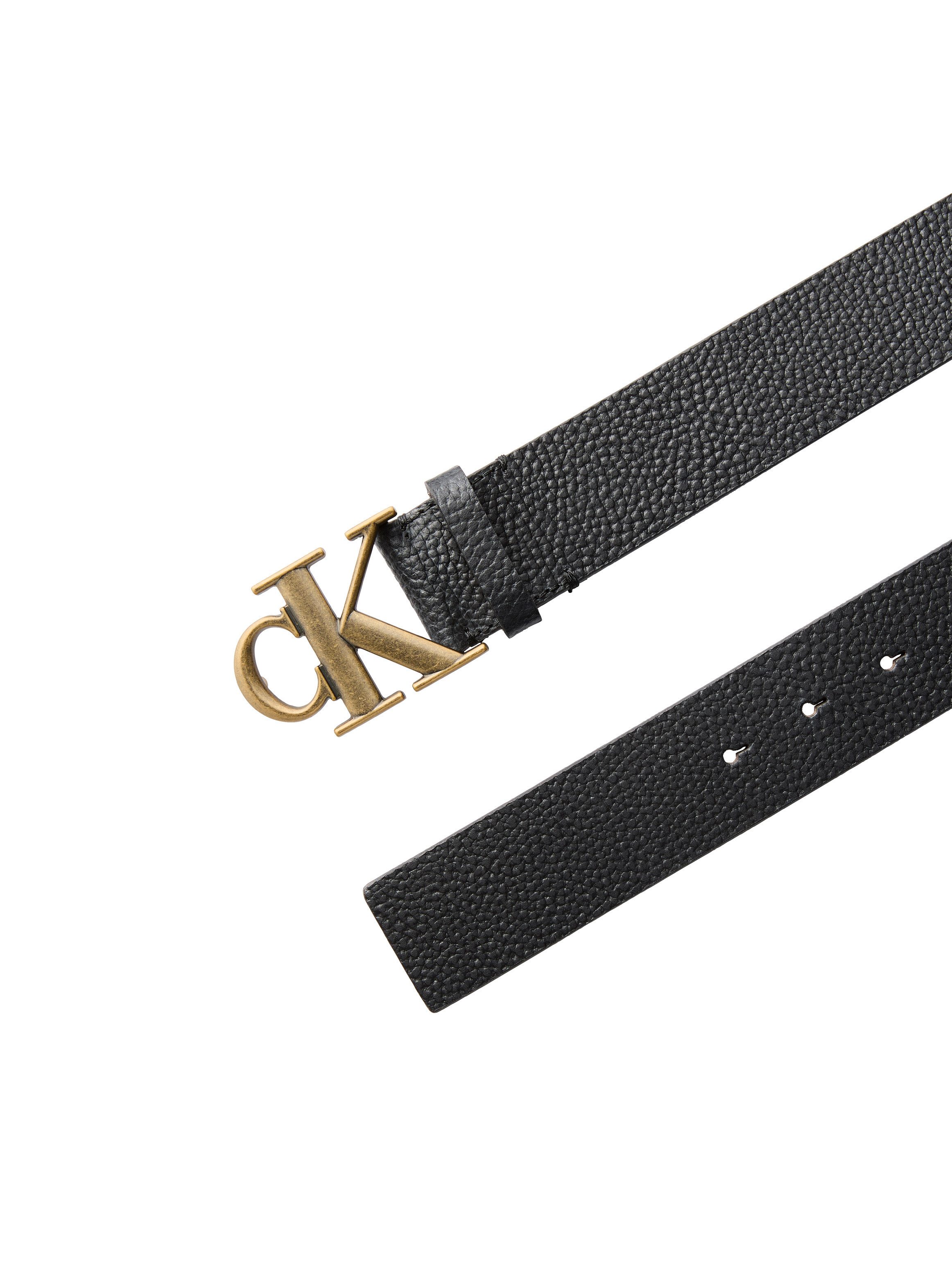 Calvin Klein Jeans Ledergürtel CK BUCKLE PEBBLE 40MM Regular fit und größenverstellbar – Bild 4 von 5