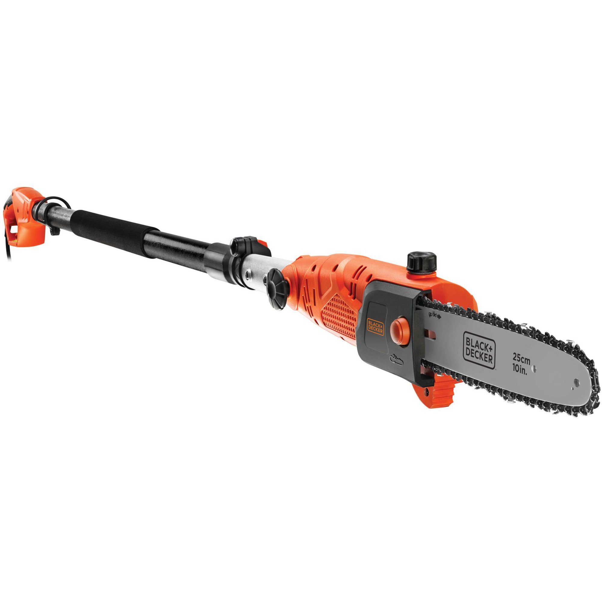 Black + Decker Elektro-Kettensäge BLACK+DECKER Hochentaster PS7525, (800 Watt)