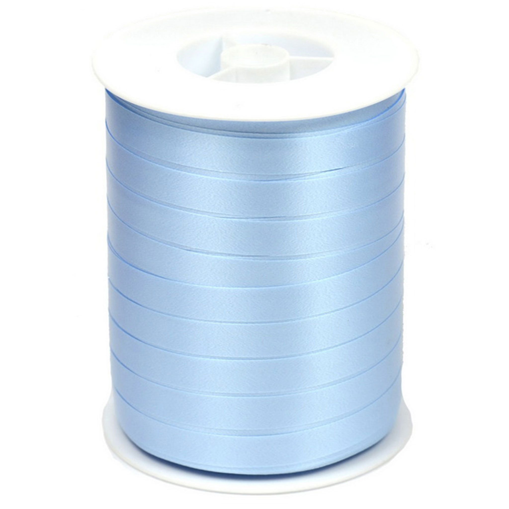 Star Dekoband, Geschenkband Ringelband 10mm x 250m Rolle Hellblau