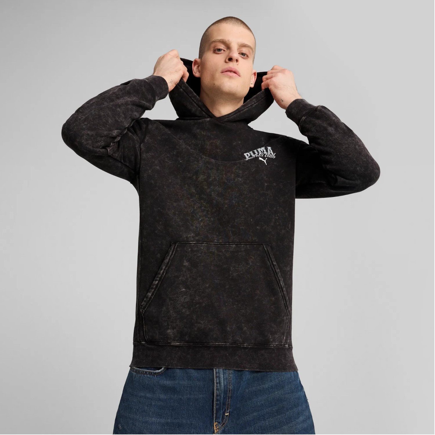 PUMA 2-in-1-Pullover Washed Hoodie Kapuzenpullover