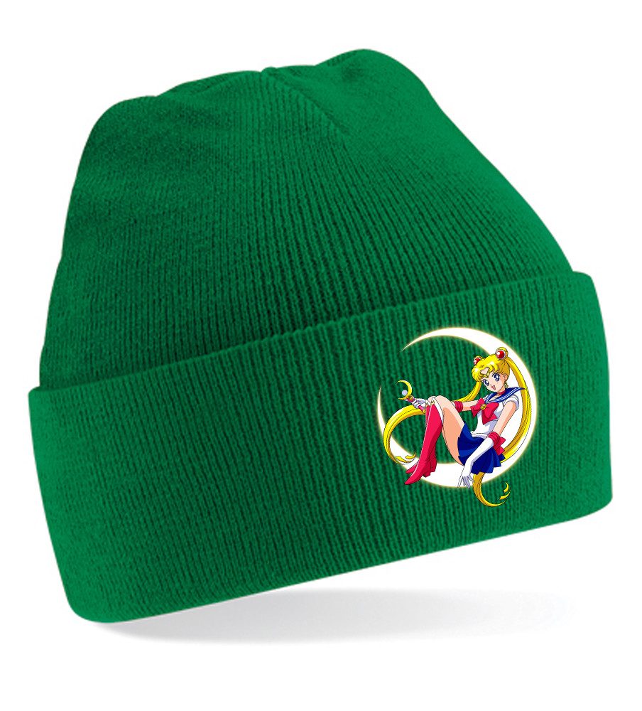 Blondie & Brownie Beanie Sailor Moon – Coole Mütze mit Manga Motiv, warm & stylisch, Unisex