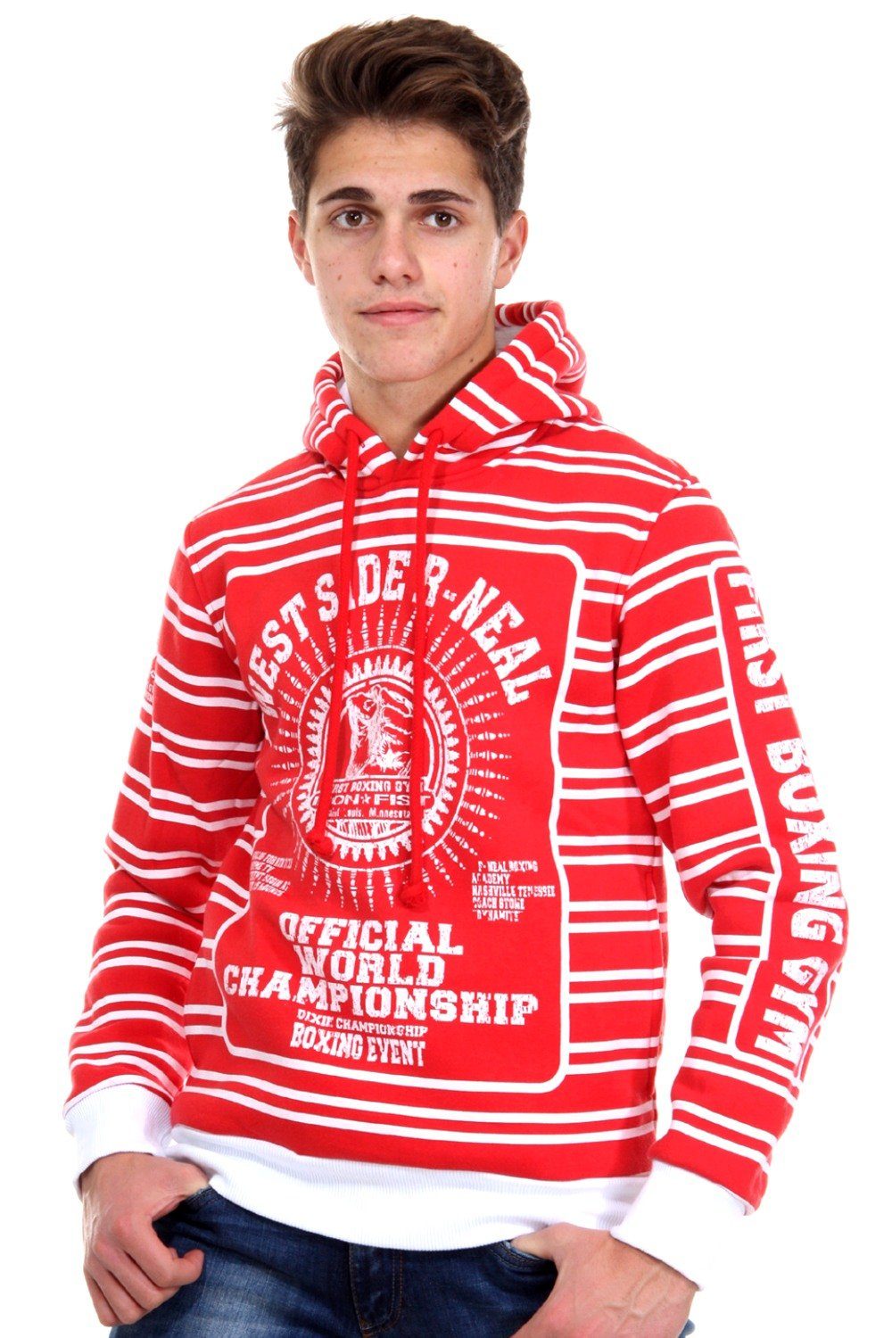 R-NEAL Kapuzensweatshirt rot