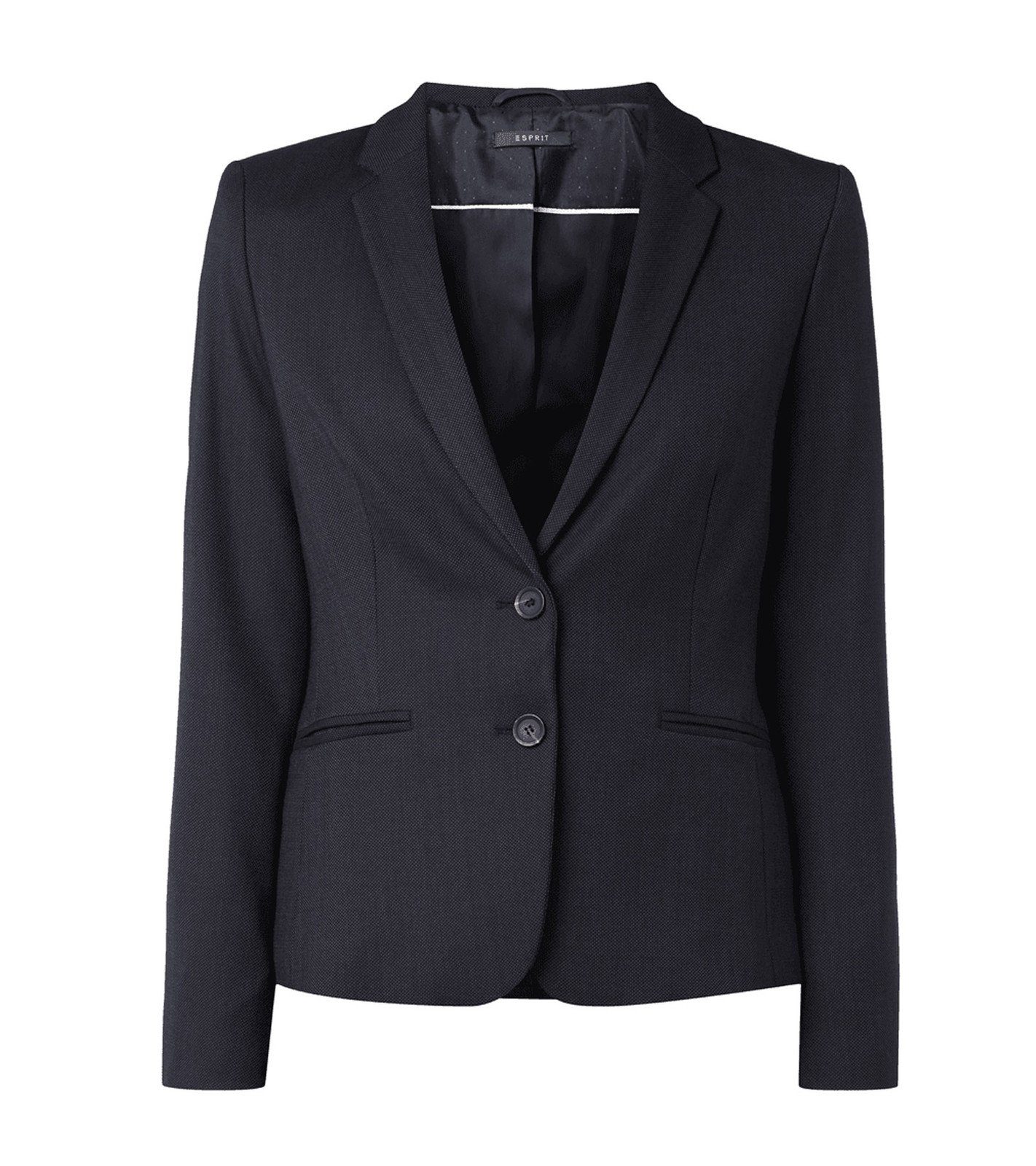Esprit Kurzblazer »ESPRIT Blazer schicke Damen Business-Jacke mit feinem  Webmuster Freizeit-Blazer Marineblau« online kaufen | OTTO