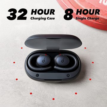 SoundCore IPX7 Wasserschutz, 32 Std. Akku In-Ear-Kopfhörer (Die innovative SweatGuard-Technologie schützt die Ohrhörer vor Feuchtigkeit und verlängert ihre Lebensdauer., Ultimativer Komfort und Leistung Technologie für unbeschwerte Workouts)