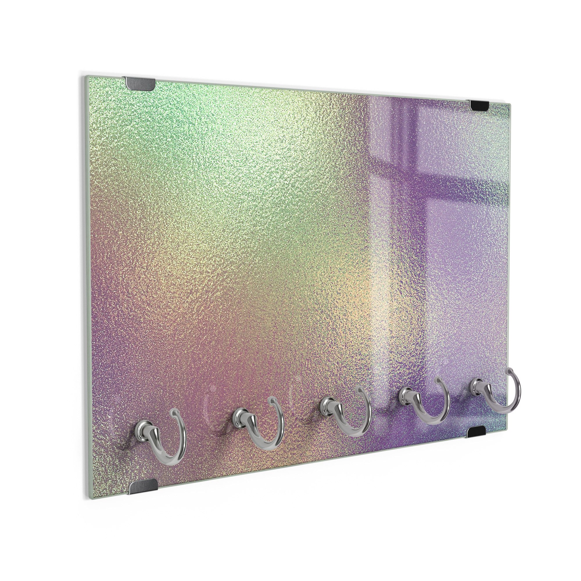 DEQORI Schlüsselbrett 'Soft Glow in Pastell', (1 St), Schlüsselhalter Schlüssel Haken Schlüsselboard modern Schlüsselleiste