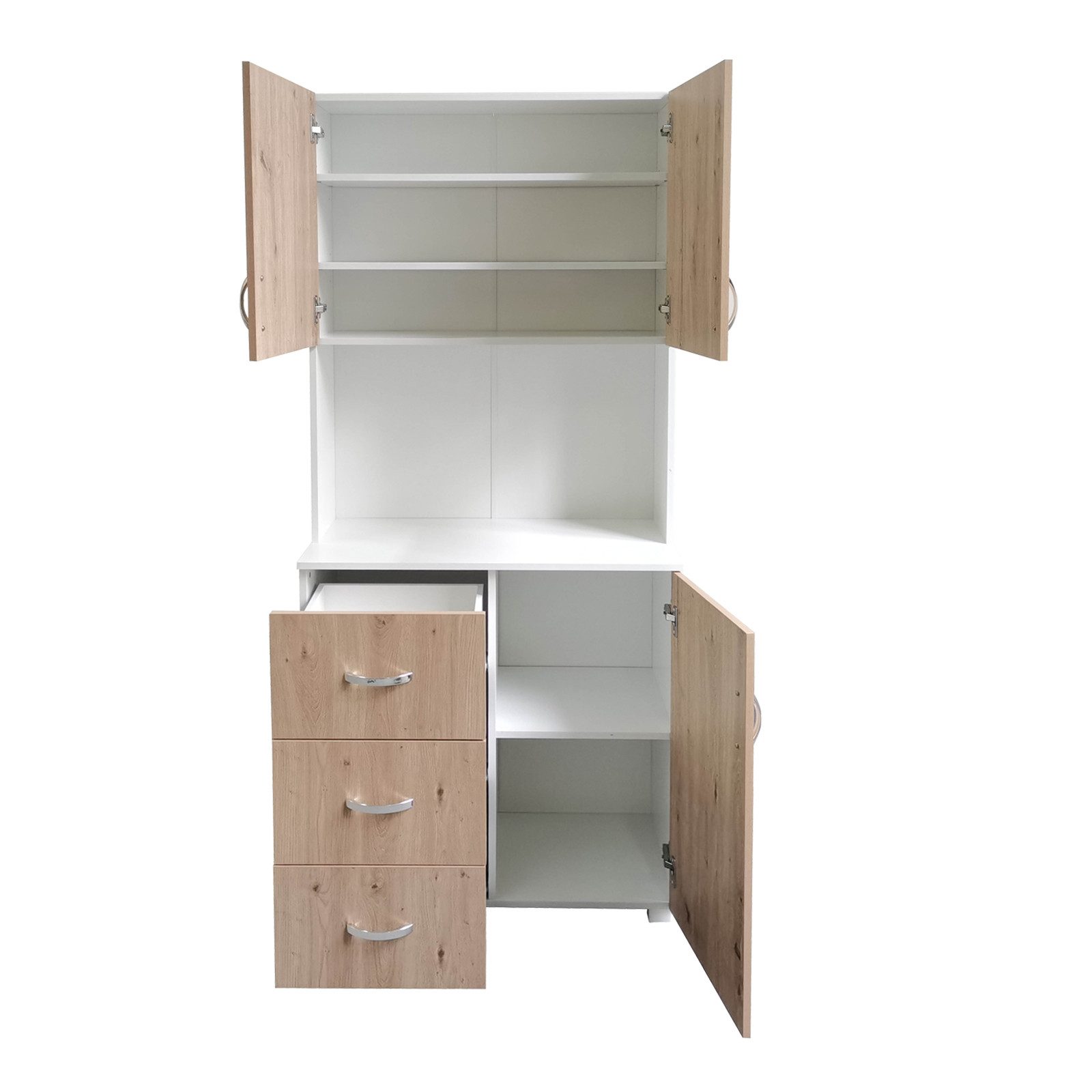 HTI-Living Küchenbuffet Küchenschrank Weiß Artisaneiche Blanca (Stück, 1-St., 1 Küchenschrank) Küchenbuffet