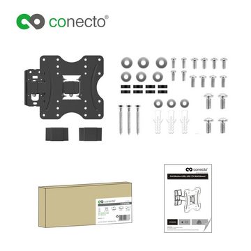 conecto TV Wandhalter für LCD LED Fernseher & Monitor TV-Wandhalterung, (bis 42 Zoll, neigbar, schwenkbar)