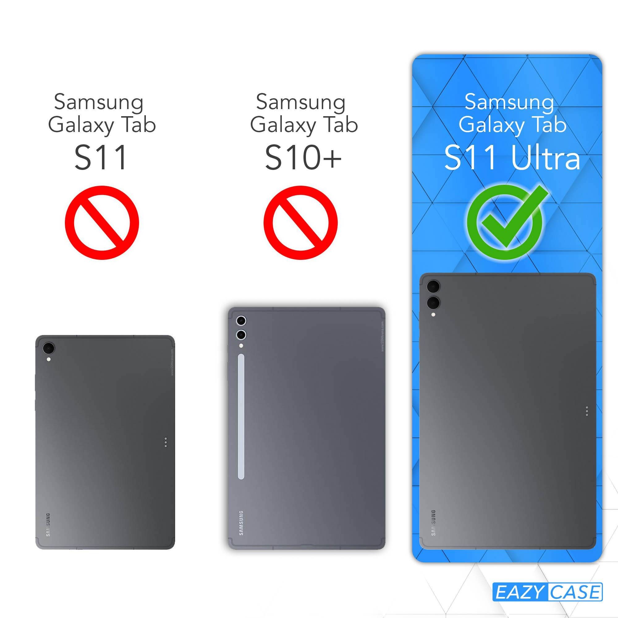 EAZY CASE Tablet-Hülle Rotationcase für Samsung Galaxy Tab S11 Ultra 14,6 Zoll, Hülle 360° drehbar mit Standfunktion Etui Anti-Kratz Tasche Schwarz