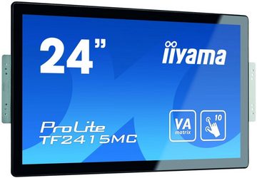 Iiyama ProLite TF2415MC-B2 - LED-Monitor - Full HD (1080p) - 60.5 cm (23.8) TFT-Monitor (1920 x 1080 px, Full HD, 16 ms Reaktionszeit, Touchscreen, Eingebautes Mikrofon, HDCP)