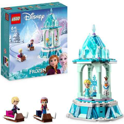 LEGO® Konstruktionsspielsteine Annas und Elsas magisches Karussell (43218), LEGO® Disney Princess, (175 St), Made in Europe