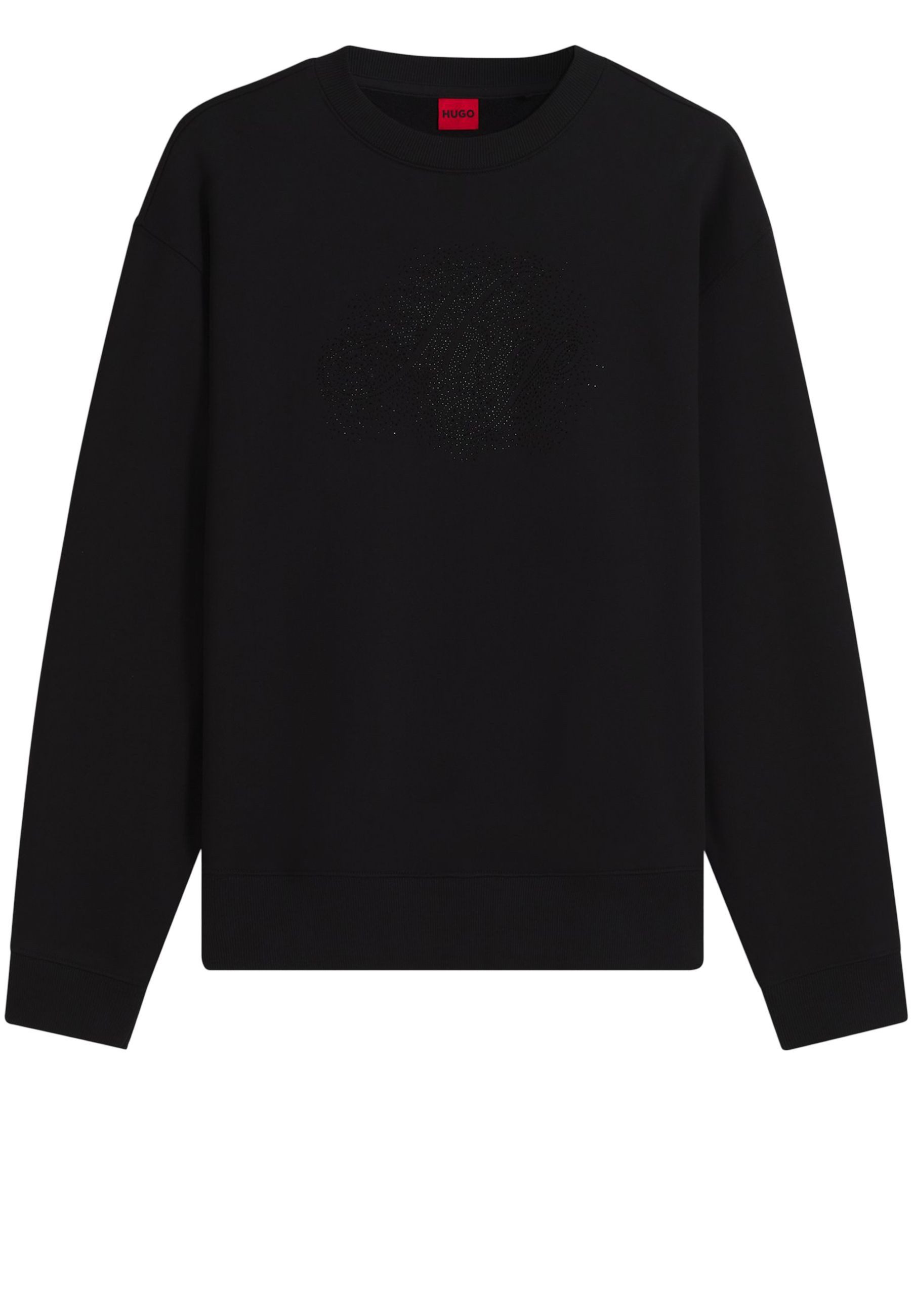 HUGO Sweatshirt Danicey mit Strass-Logo (1-tlg)