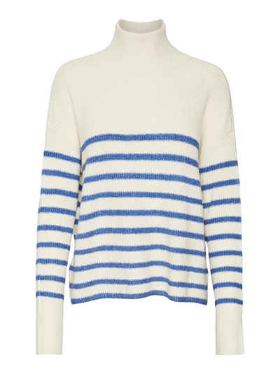 Vero Moda Stehkragenpullover VMMARINA LS HIGHNK LONG PULLOVER GA BOO