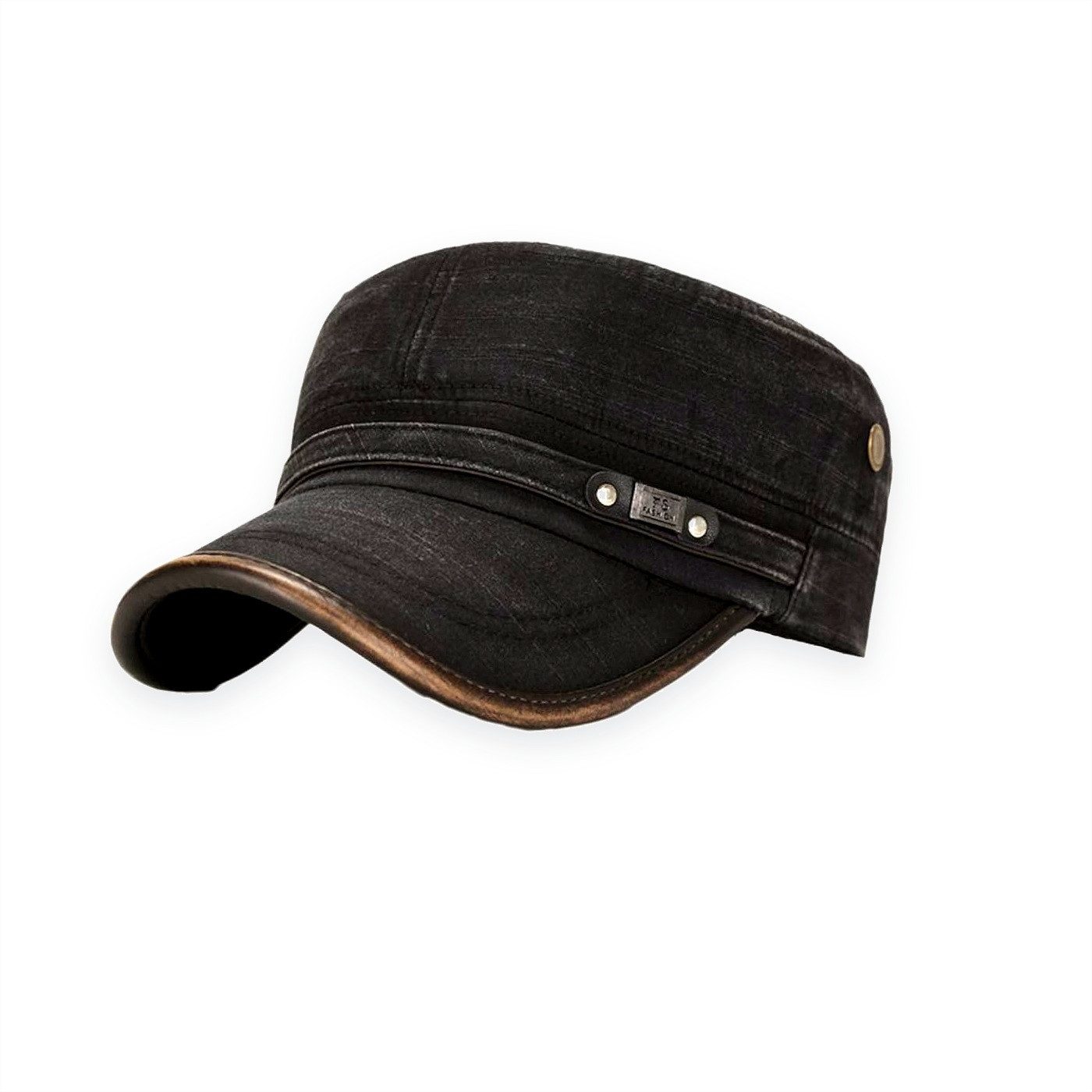 Sporty Army Cap Militär Kappe Herren Army Mütze Vintage Cadet Hat aus Baumwolle