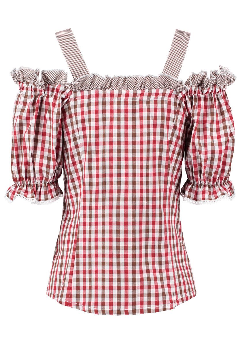 OS Trachten Trachtenbluse Qidari Tailliert, Träger günstig online kaufen