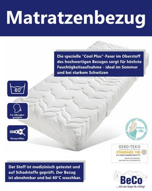 Kaltschaummatratze Luxus-Matratze für Gewichtige, hohe Matratzenhöhe und Belastbarkeit, Beco, 23 cm hoch, für Gewichtige und "Schwitzer" geeignet