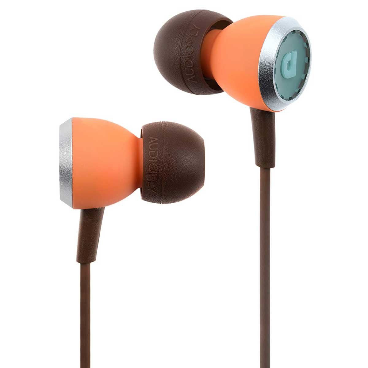 Audiofly AF33M Premium In-Ear-Kopfhörer (Multifunktionsknopf, Coral, Ohrhörer, mit Mikrofon)