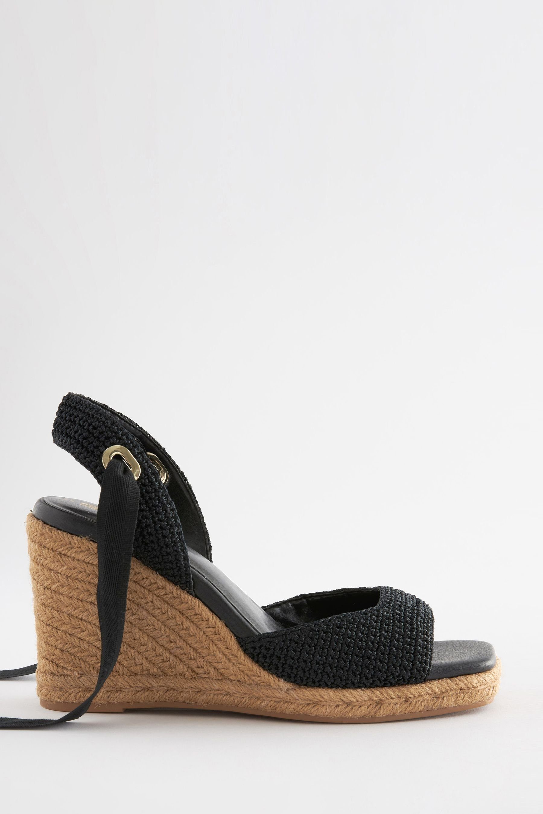 Next Forever Comfort® Keilabsatz-Sandalen mit Wicklung Keilsandalette (1-tlg) Black