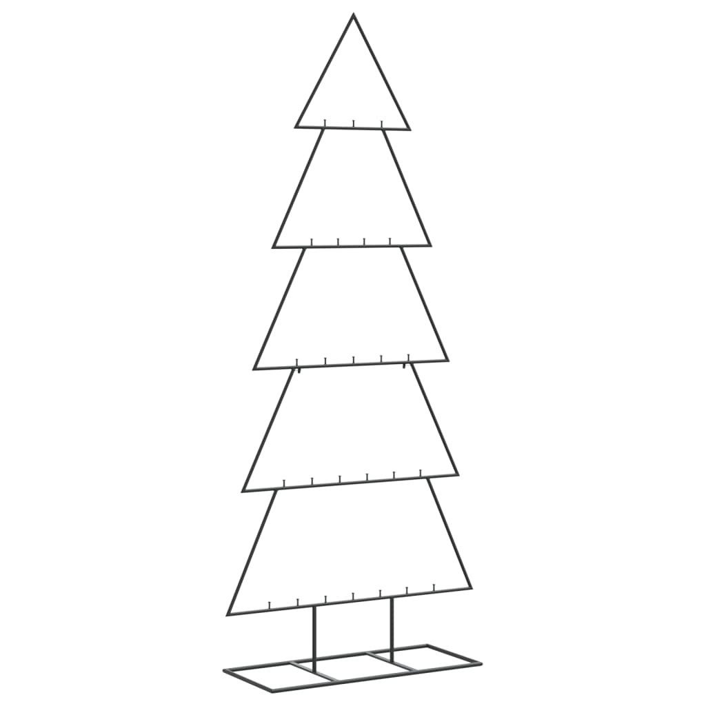 Künstlicher Weihnachtsbaum Metall-Weihnachtsbaum für Dekorationen Schwarz 150 cm