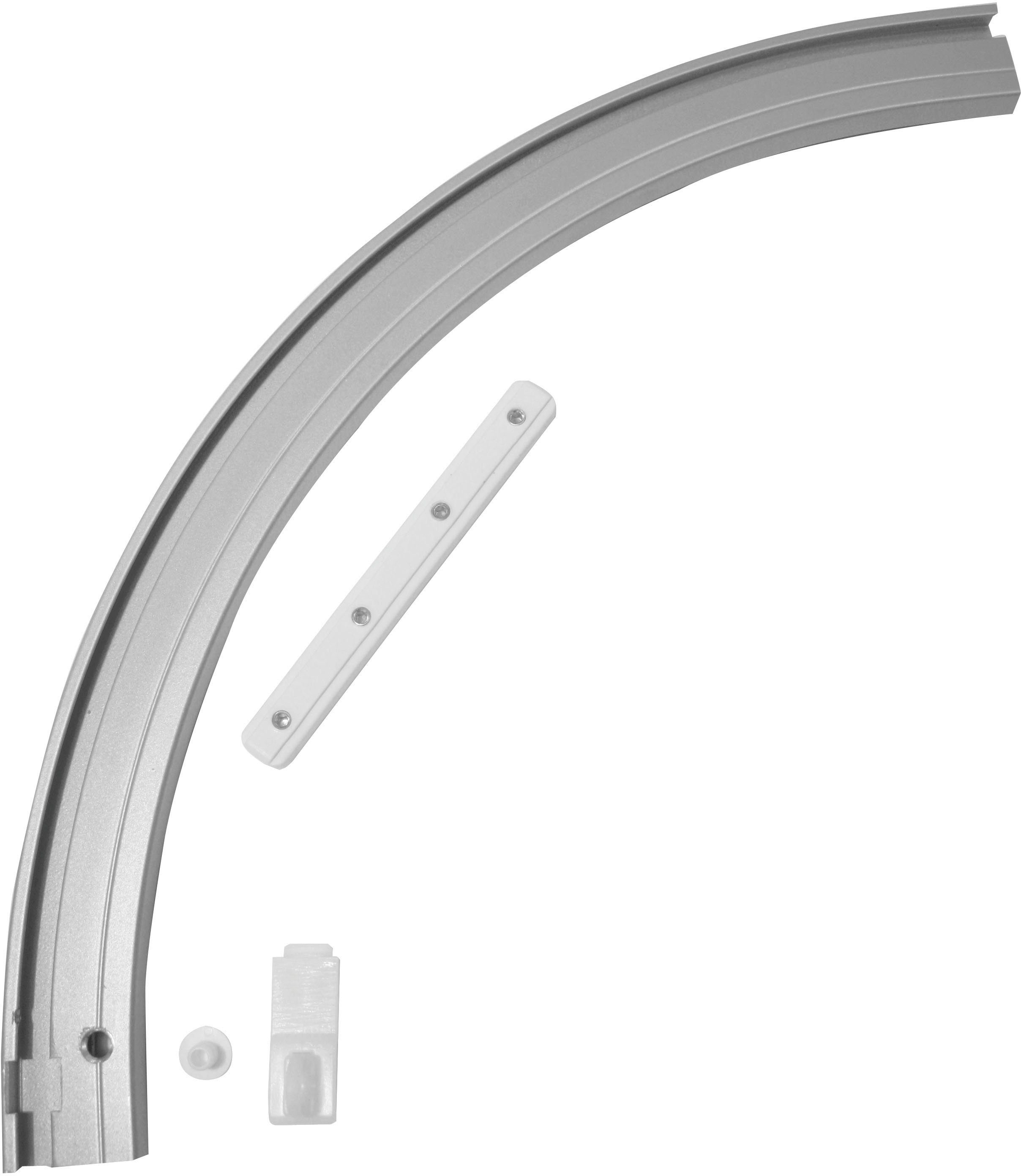 Gardinenschiene »Rundbogen«, GARDINIA, 1-läufig, Fixmaß, Serie Aluminium- Vorhangschiene online kaufen | OTTO