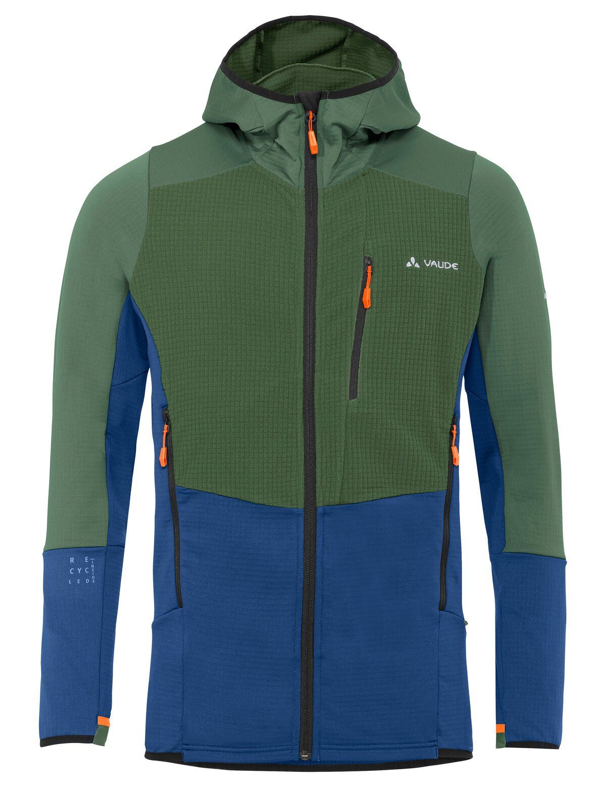 VAUDE Outdoorjacke Men's Monviso Hooded Grid Fleece Jacket (1-St) Klimaneutral kompensiert woodland