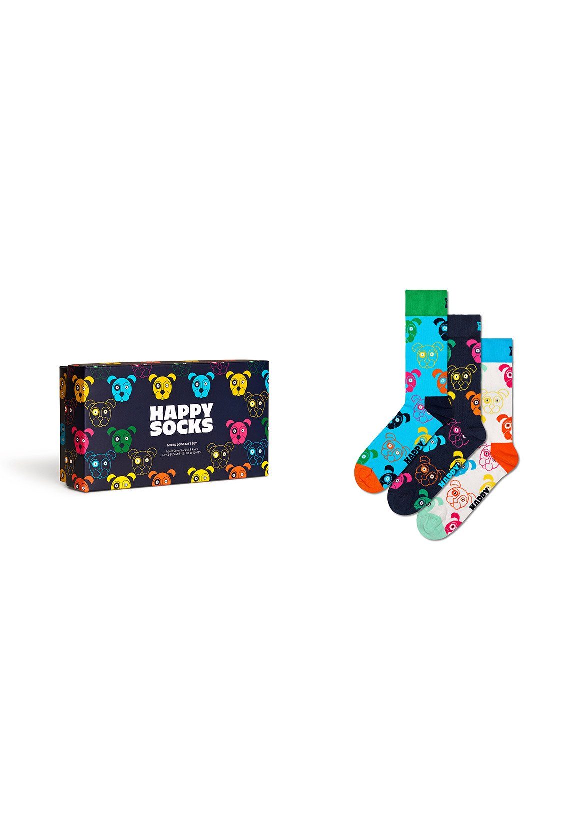 Happy Socks Freizeitsocken Happy Socks Geschenkbox MIXED DOG SOCKS XDOG08-0 günstig online kaufen