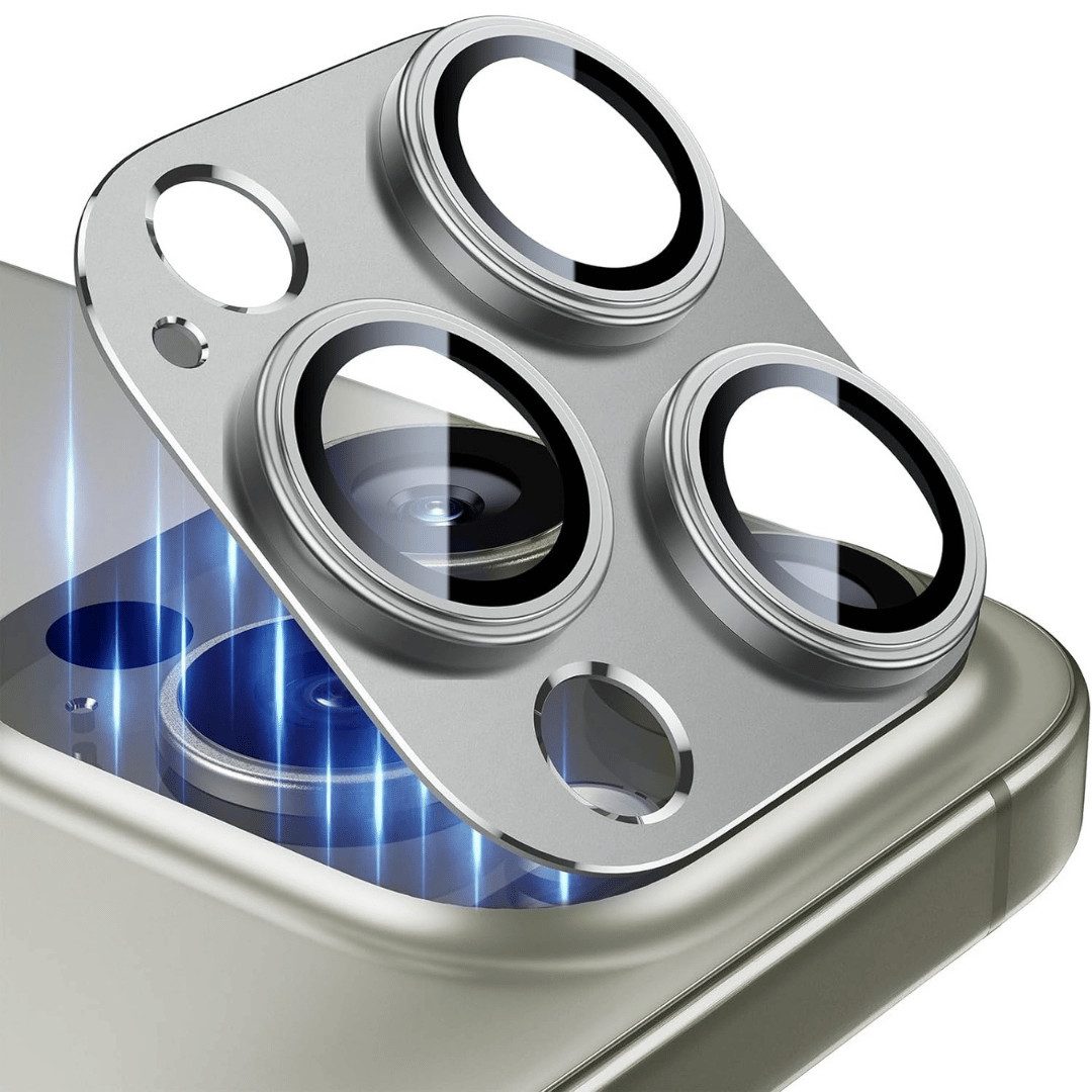 SmartUP Kameraschutzglas für iPhone 16 Pro / 16 Pro Max Titan Kameraglas Panzerglas Panzerfolie für iPhone 16 Pro / iPhone 16 Pro Max