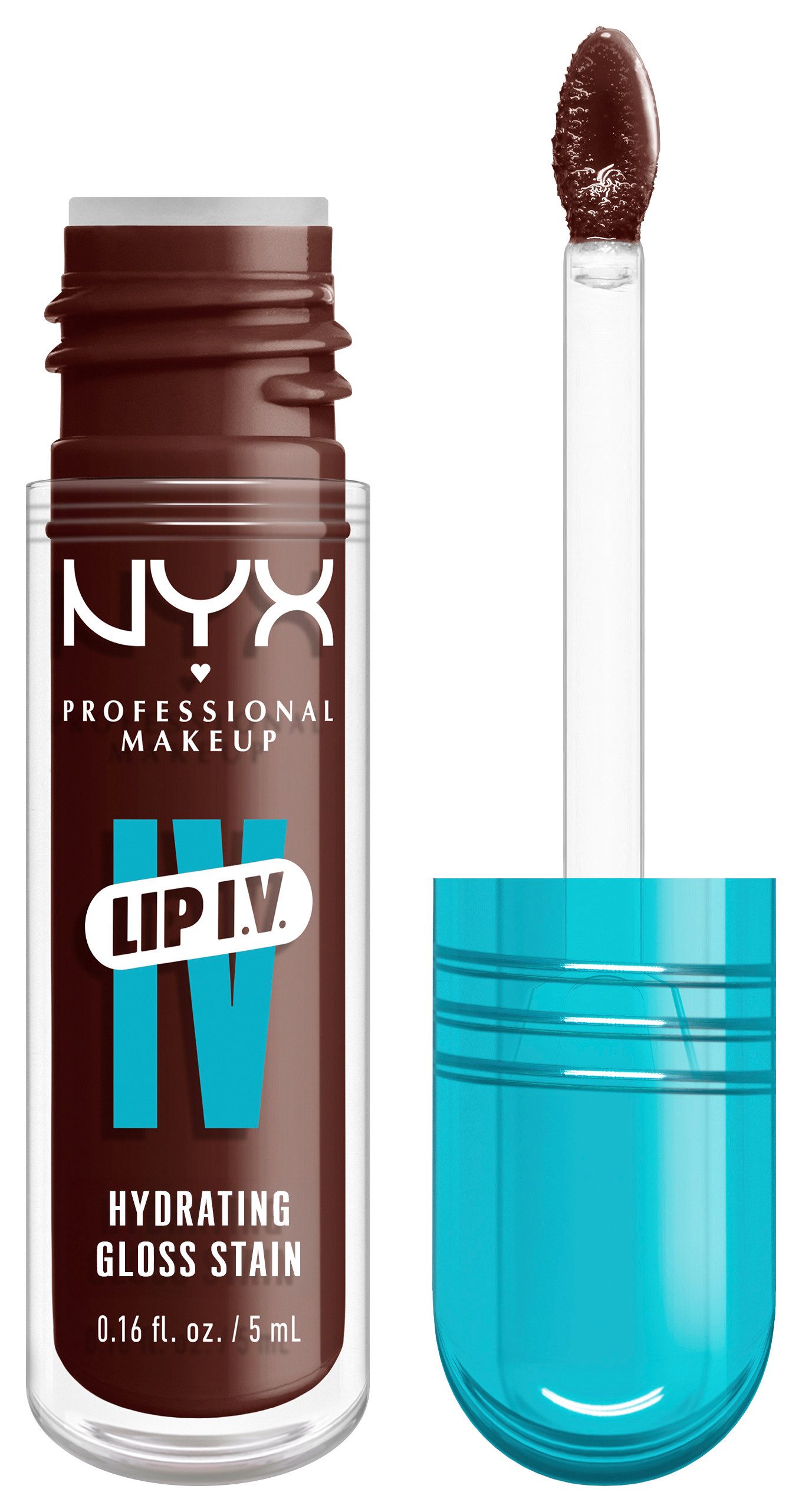 NYX Блеск для губ NYX Professional Makeup Lip IV Gloss Serum Блеск для губ, Wet-Look, spendet Feuchtigkeit, pflegt, hinterlässt Lip Stain.