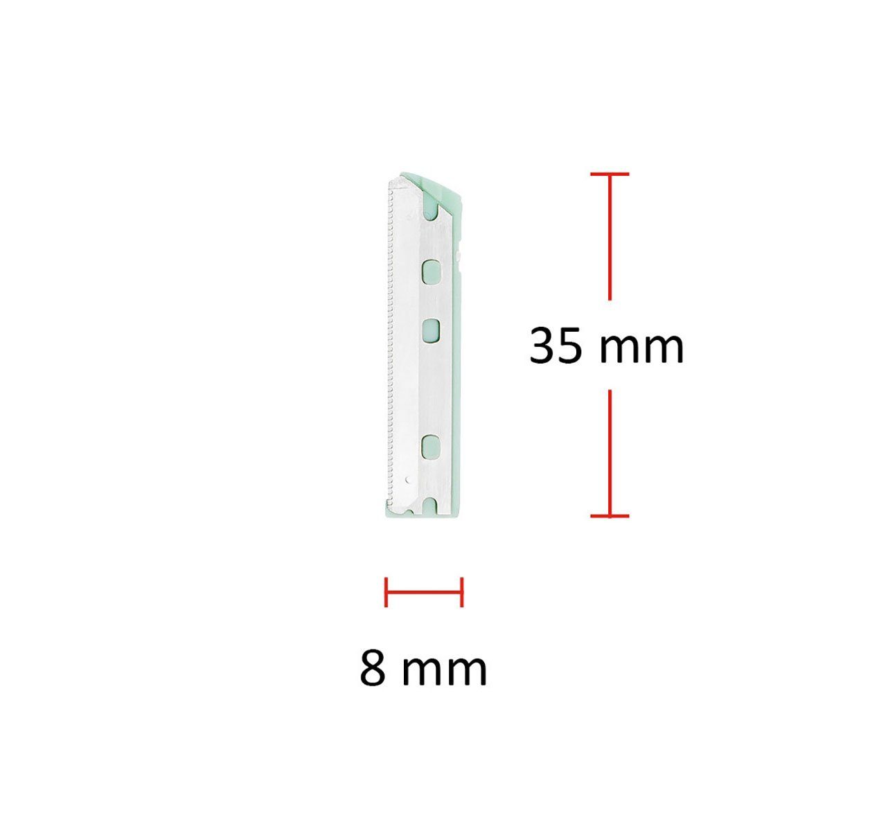 Zwilling Gesichtshaarrasierer ZWILLING 4 Premium Ersatzklingen aus Edelstahl für