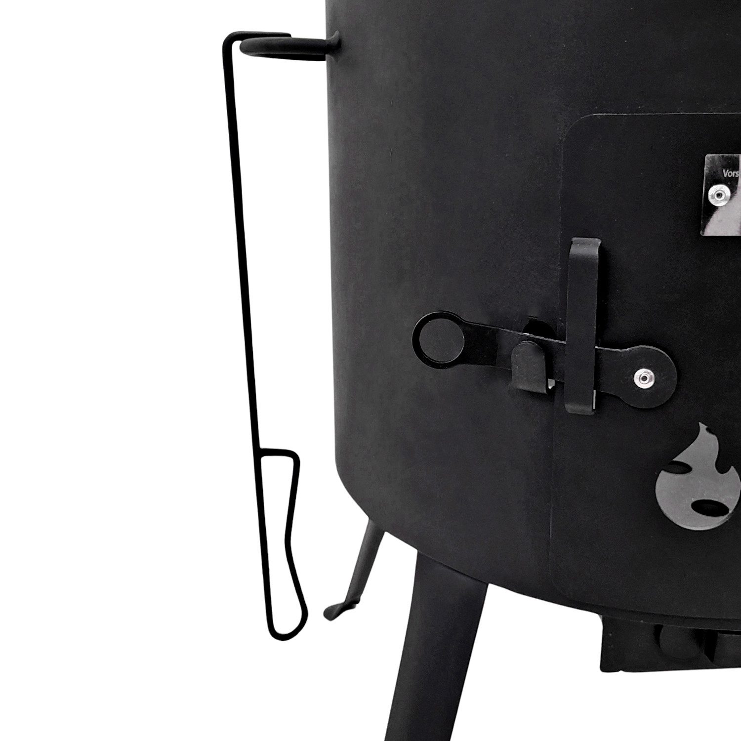 Olymp Handels GmbH Holzkohlegrill Utschak Set mit Kasan 15L Rauchrohr und Deckel aus Gusseisen